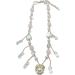 Shop Oralgo's Stylish Pearl Necklace with Art Beads & Adjustable Loop Pendant - Perfect Collarbone Chain for Every Occasion - Buy Online on SooperMarket.com