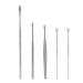 HEIMEABI Innovative Spring Earwax Cleaner Tool Set Earwax Removal Kit Ear Wax Removal 8-in-1 Ear Pick Tools Reusable Ear Cleaner Eye Scrub Cleansing Pads (A-B One Size)
