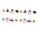 Warmhm Birthday Cupcake Topper 48pcs Set Supplies Birthday Toppers for Cakes Funny Theme Party Cute Baby Shower Cupcake Supplies Pick Cupcake Decorating Topper Child Space Wooden Top Hat