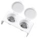 FOMIYES Double Cup Plastics Nail Art Cup Bowl Soaking Dish Dappen Dish with Lids for Mixing Acrylic Powder Liquid for Nail Art Manicures Tools