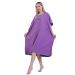 Badeponcho surf poncho ultra -echo towel bathing towel poncho beach change in the beach quick -dry bathrobe from microfases for women's children 90 * 110cm violet