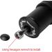 LITEONE Bike Stem Riser Extender - Aluminium Alloy, Adjustable, Black - for Mountain, Road, MTB, BMX, Fixie - Buy Online on SooperMarket.com