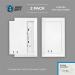 Child Resistant Outlet Cover (2-Pack) | Decora GFCI Wall Plate | Sliding Door with Lock | Safe & Stylish | Made in USA - Buy Online on SooperMarket.com