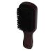 Beard Styling Brush Soft Elastic Hair Mustache Brush with Wooden Handle for Beard Grooming and Care