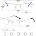 Buy Koosufa Varifocal Reading Glasses for Men - Progressive Multifocus Anti-Blue Light Half Frame Metal Glasses - Workplace & Computer Use - Available in Multiple Strengths 1.0 to 4.0 - Gold Finish - Buy Online on SooperMarket.com