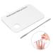 Buy Acrylic Palette & Stainless Spatula Set - Perfect for Makeup Artists & Manicurists | Nail Art Mixing Tool - Buy Online on SooperMarket.com
