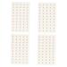 Healeved 5 sets 200 pieces of pills against ear pressure acupuncture massage bean acupuncture magnet pavement pellet seeds acupressure ear-vaccaria bean sticker wang buly luxing plastic