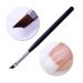 French Tip Nail Brush with Black Handle - Oblique Head UV Gel Acrylic Painting Pen | Pack of 1 - Buy Online on SooperMarket.com
