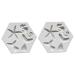 MAGICLULU DIY Baking Mold 6 Pcs Mold Silica Gel Household Polymer Clay Silicone Sweet Mould 9X7.5X0.8CMx3pcs Greyx3pcs