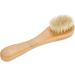 Facial Brush Face Dry Brush Exfoliating Cleaning Skin Facial Dry Brushing Scrubber with Ergonomic Wooden Handle - Buy Online on SooperMarket.com
