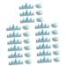 minkissy 5 Sets Nail Art Brush Cup Manicure Bowl Chinese Bask Cups Make up Pen Holder Plastic