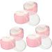 Kisangel 12 Pcs Body Powder Puff Box Baby Powders Set | Charming Pink Synthetic Sponge | Baby Powder Container 8x6cm - Pink (Pack of 2) - Buy Online on SooperMarket.com