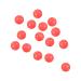 PATIKIL 200pcs 10mm Fishing Beads Plastic Glowing Fishing Lure Round Red