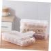 OSALADI 1pc box Capacity Multifunctional Holder Kitchen White Egg Plastic Refrigerator Tray Stackable Home White 31.5x22cm - Buy Online on SooperMarket.com