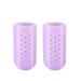 HEIMEABI Gel Toe Protector Silicone Toe Caps Toe Sleeve Protectors Pain for Corns Blisters and Ingrowns Toenails Foot Soak (Purple M) Purple Medium