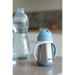 B aba 2-in-1 Baby Bottle & Children's Cup with Straw - 250ml Blue - Easy Open Removable Handles Durable Tritan & Silicone - International Shipping Available - Buy Online on SooperMarket.com