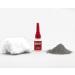 Natureholic - Hardscape Klebeset I practical adhesive set I with aquarium cotton I for gluing stones i gray color I 3 in 1 set i wood