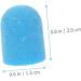 Healeved 1 Set Nail Color Sand Cap Nail Art Polishing Caps Nail Polisher Caps Electric Tool Nail Bit Fine Grit Nail Art Tools Electric Nail File Replacement Sandblasting Nail Flakes Corner 2x1.5cm Blue - Buy Online on SooperMarket.com