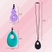 Chew Necklace for Boys and Girls - Silicone Chew Toys 4PCS Set | Teardrop Twist Pendants | Sensory for Autism & Special Needs | BPA Free - Buy Online on SooperMarket.com