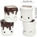 djuna Cute Marshmallow Cups Hot Chocolate Mugs Hot Cocoa Mugs Marshmallow Anniversary Wedding Christmas Valentine Birthday (no handle) #2 - Buy Online on SooperMarket.com