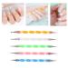 Sularpek 5Pcs 2-Way Dotting Pen Tool Nail Art Kit - Multicolor Dot Paint Manicure Set for Embossing, Clay Sculpting & Nail Art - Buy Online on SooperMarket.com