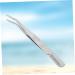 minkissy Eyelashes Tweezer Lash Cluster Stainless Steel Eyebrow Tweezer Eyelash Tweezer Eyelashes Extension Clip Makeup Tweezer Eyebrow Clip Cosmetic medium Silver - Buy Online on SooperMarket.com