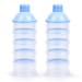 Vicloon Baby Milk Powder Dispenser 2pcs Portable 5 Layers 100ml per Layer Transparent compartments Kids Baby Storage Container Stackable Pots Milk Powder Dispenser & Snack Storage Container Blue