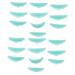 20 Pairs Eyelash Silicone Gasket Silicone Eyelash Pads Silicone Eye Pasters Eyelash Extensions Tool Eyelash Shield Pads Fake Eyelashes Tool Eyelash Silicone Pad