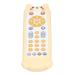 Simulation baby remote control toys pedagogical musical toddler TV remote control toys for learning modes (cat cover and white remote control)