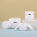 Tianzd 5-Piece 100ml White Plastic Screw Top Cosmetic Container with Silver Lid - Perfect for Ointments & Gels - Includes 5 Spoons - Buy Online on SooperMarket.com