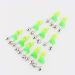 Zerone LED Twin Bells Fishing Alarm - 10 Pcs Night Fishing Accessory with Rod Clip Tip - Green Fish Bait Alert - Buy Online on SooperMarket.com