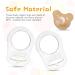 Vicloon Silicone Baby Dummy Pacifier Holder Clip Adapter - 12Pcs Transparent White - Buy Online on SooperMarket.com