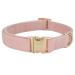 Yudote ultra -like dog collar natural cotton cord for large dogs with sensitive skin dusty pink l (1 -pack) dusty pink