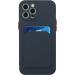Buy Tivenfezk Nadoli Ultra Thin Silicone Case for iPhone 15 Pro - Shockproof Scratch-Resistant Wallet TPU Cover with Card Holder - Dark Blue - Buy Online on SooperMarket.com