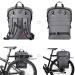 Rhinowalk Waterproof Bike Pannier Backpack - Gray | Convertible 2-in-1 Saddle Bag & Shoulder Bag | Professional Cycling Accessories - Buy Online on SooperMarket.com
