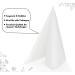 Adorfine 60 High-Quality 40x40 cm White Disposable Napkins | 100% Cellulose Decorative Tissues for Weddings Parties Birthdays & Festivals - Buy Online on SooperMarket.com