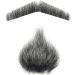 Remeehi Men's Hand-Made Black Goatee Beard - Costume Pretend Fake Mustache for a Stylish Look - Buy Online on SooperMarket.com