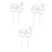 Warmhm 3pcs Cupcake Topper Cake Pick Wedding Cake Toppers Mr Mrs Shape Deisgn Picks Cupcakes Food Decoration Supplies Hair Accessories Bride Gorgeous Silverx3pcs mediumx3pcs