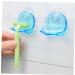 TOSSPER 2 Pieces Suction Razor Holder Shaver Toothbrush Holder Washroom Wall Sucker Hook Bathroom Shower Organizer