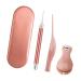 minkissy 1 Set Earbud Cleaner Nail Clippers Nail Art kit Ear Pick Spoon Nose Tweezer Nose Tweezer Nail Toe Finger Manicure Metal Nail Manicure Nail Scissors Golden 17.6x5.8cm