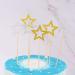 100 Pcs Star Cupcake Picks Glitter Star Cupcake Toppers Mini Star Cake Toppers Star Food Picks Wedding Cake Picks Golden - Buy Online on SooperMarket.com