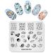 Nail stamp plate Topic picture design templates Japanese food sushi shrimp pattern noodle hand drawn manicure print diy nail art tools G00028-030