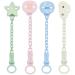 All You Can Clip: Soft Pink Pacifier Chain for Girls | Durable Pacifier Holder for Newborns | International Shipping Available - Buy Online on SooperMarket.com