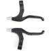 Premium Aluminum Alloy Bicycle Brake Levers - 2pcs Anti-Skid Handles for Mountain, Road, BMX Bikes - 4 Finger Design - Non-Slip Grip - 2.2cm Diameter - Buy Online on SooperMarket.com