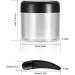 20 Pieces Empty Cream Cans - 40ml Transparent Plastic Containers for Cosmetics & Lip Balm with 3 Mini Black Spatulas | International Shipping - Buy Online on SooperMarket.com