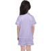 SWOMOG Kids Silk Pyjamas - Short Sleeve Satin PJs Set for Boys & Girls | Lavender | Ages 6-7 Years - Buy Online on SooperMarket.com