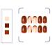 Luvadeyo 24PCS Ballerina Press on Nails | Luxury Brown Fake Nails | Long Full Cover Acrylic Nails for Women & Girls - International Shipping Available - Buy Online on SooperMarket.com