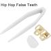 Halloween Hip Hop Teeth Hip Hop Hollow Tooth Convenient 2 Brass Fashionable for Party for Fashion Show for Festival(gold) - Buy Online on SooperMarket.com