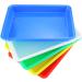 Weoxpr 5 Pack Multicolor Plastic Art Trays - Crafts Organizer for DIY Projects, Painting, Beads - School & Home Art Supplies - Buy Online on SooperMarket.com