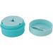 Silicone Cream Jars with Spoon Travel Silicone Makeup Container Portable 3 in 1 Outdoor for Women (Sky Blue) - Buy Online on SooperMarket.com